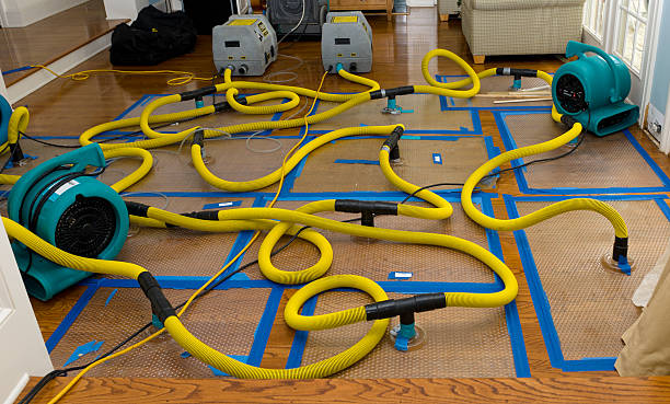 Water damage restoration process in Maroa, IL